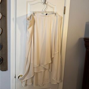 Lane Bryant - Size 26/28 - Chic Cream High-Low Skirt